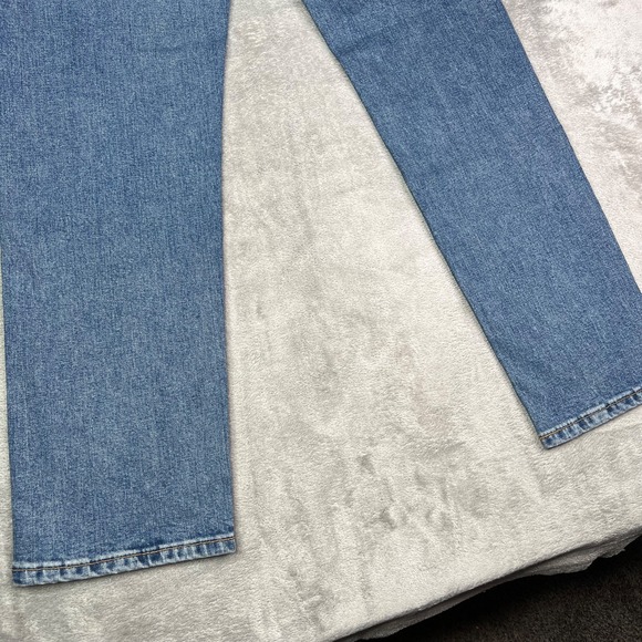 Levis 505 Jeans Men 30x30 Blue Straight Leg Medium Wash Western Cowboy Denim New - Picture 14 of 16